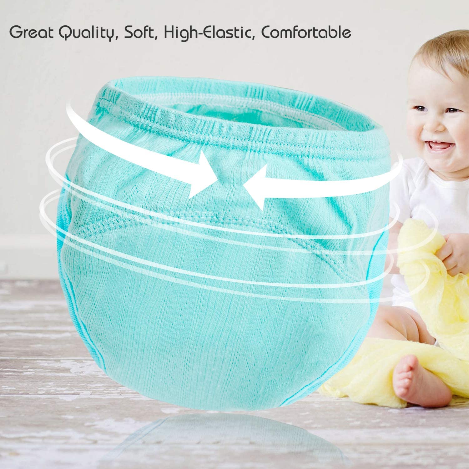 Joyo roy Training Pants for Baby Boy 2T 4pack Potty Training Pants 2-3 Years Reusable Nappies Training Pants Boys 2-3 Potty Trainer Underwear For Boys Absorbent Underwear For Toddlers Nappy Pants — view 24