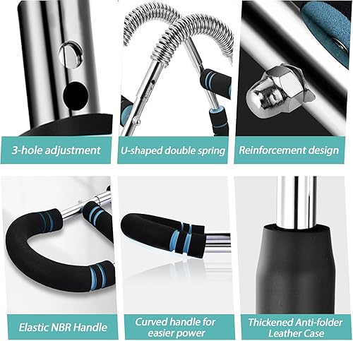 Miniatura 5 de Clip muscular para el pecho, equipo de entrenamiento de pecho ajustable de 40 a 100 libras, entrenador de brazo Twister para fuerza muscular y brazo