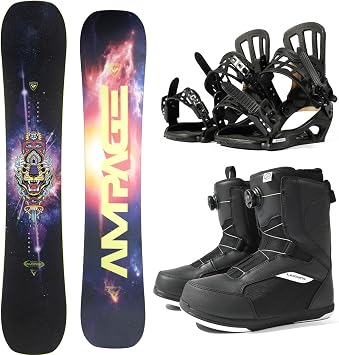 Rossi-set-b 25-26 Mens Snowboard Set of 3 Boards, Board Binding Boots, Amage Vol. 2 Rocker Snowboarding, Domestic Authentic Product