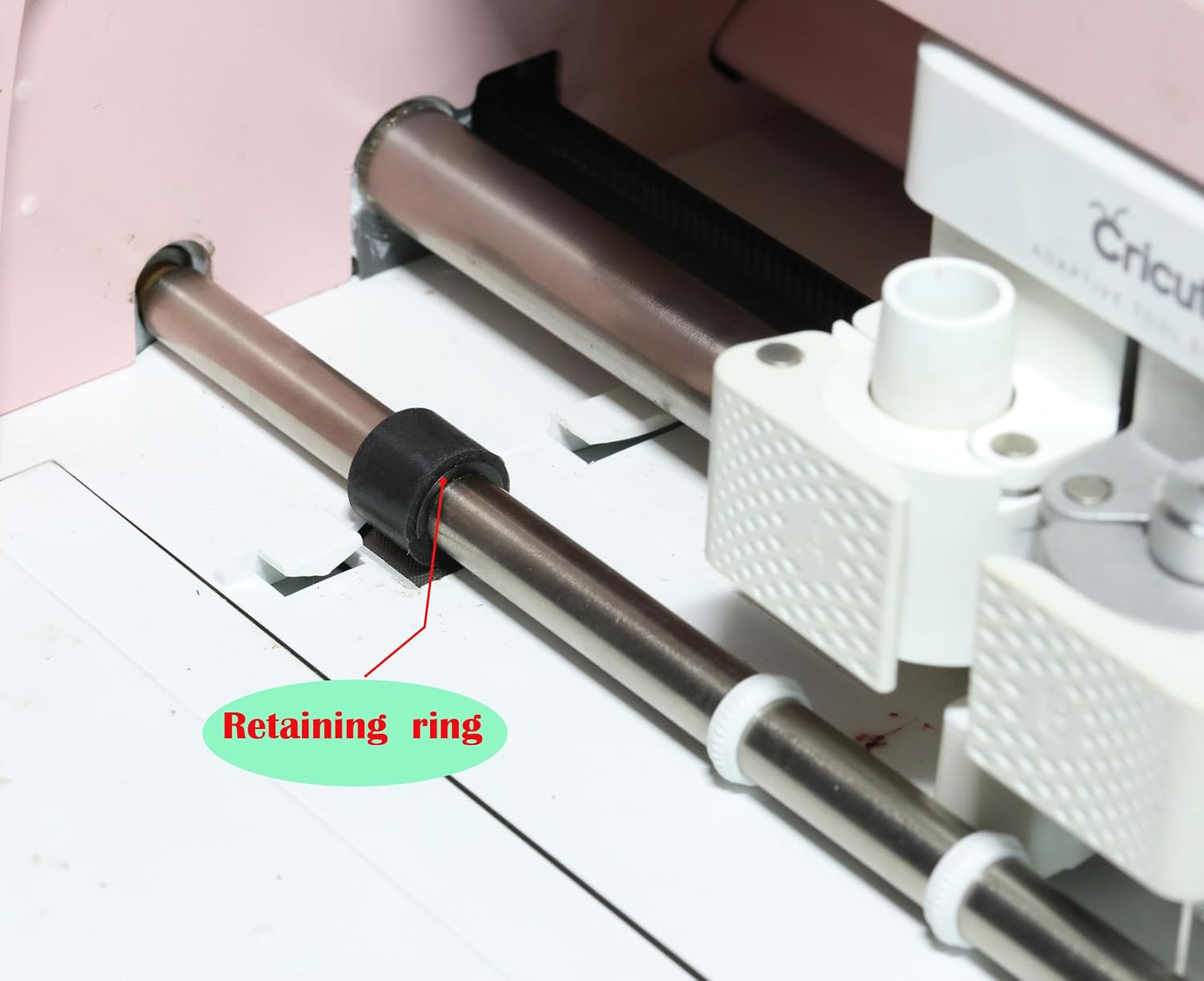 Retaining Clip Rings Compatible with Cricut Maker and Explore air, Keep Rubber Roller Wheel from Moving, Rubber Roller Resolution for Cricut Maker [12 pcs]