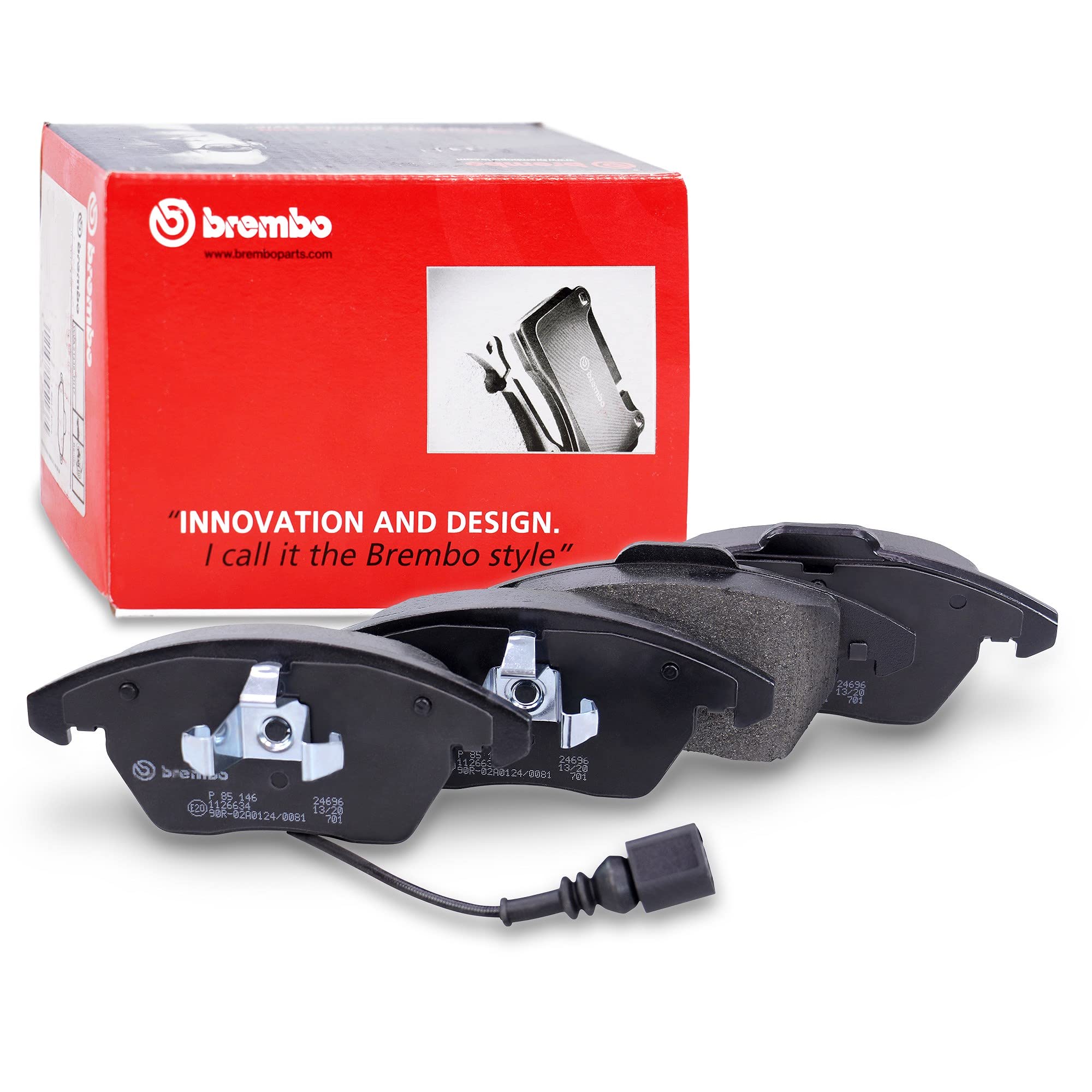 BREMBO Set di freni Coated Disc Line incl. dischi freno anteriori Ø 312 mm ventilati + posteriori Ø 282 mm pieni + pastiglie freno anteriori e posteriori + contatto di usura