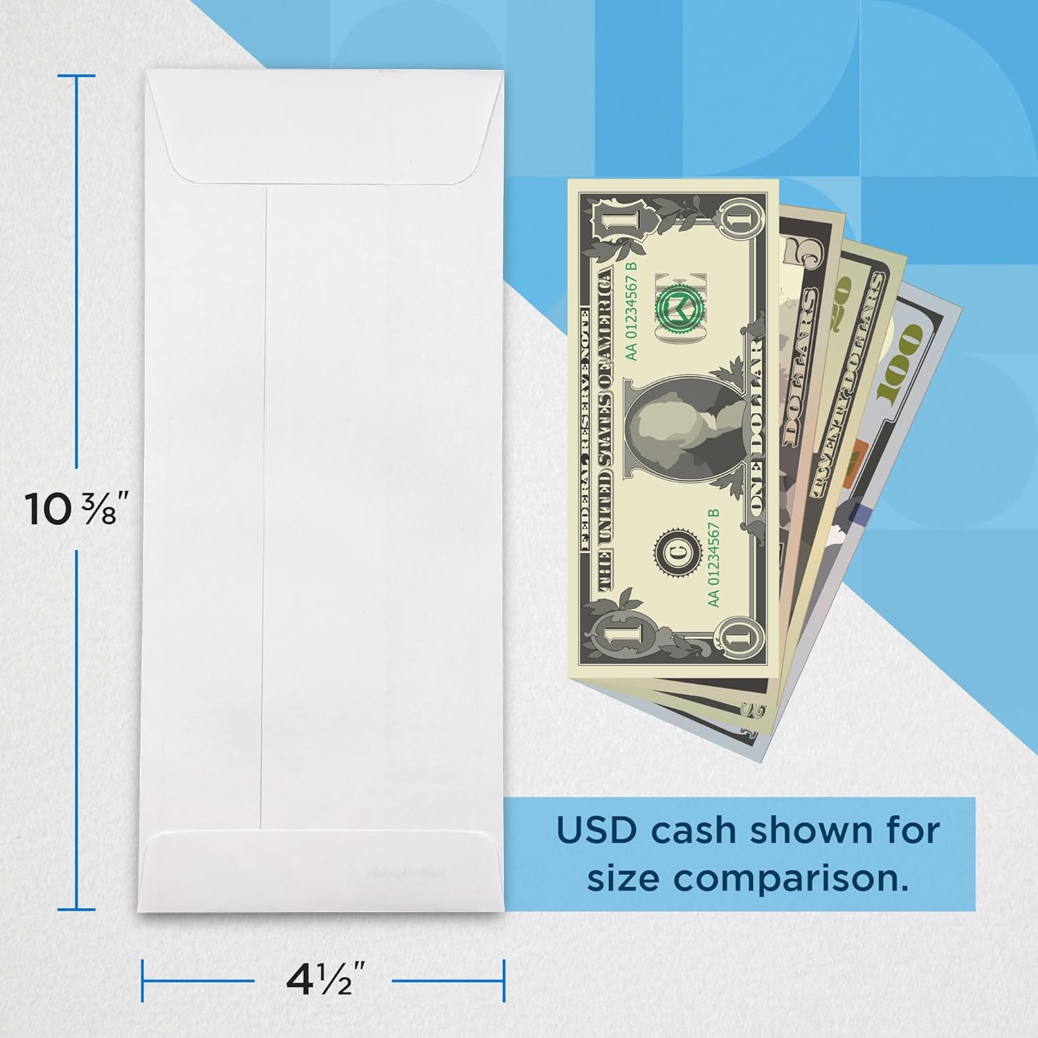 Guardian Cashier Deposit Report Envelopes Self Seal, Pack of 500 Cash Drop Envelopes – Cash Register for Small Businesses – Cashier Register for Retailers & Restaurants – White Envelope (White, 500) - Image 3