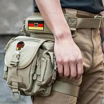 Pack of 6 Germany Patch Germany Flag Patch Reflective Germany Flag Patch Patches for Clothing Backpack Baseball Cap Uniform Vest