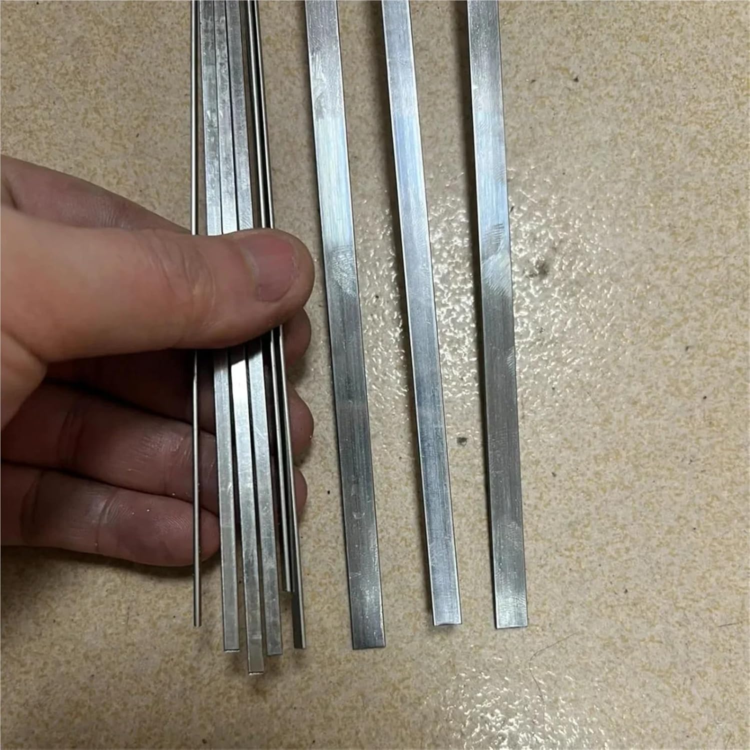 304ステンレス鋼角棒 長さ500mm(18x18x500mm 1Pcs)