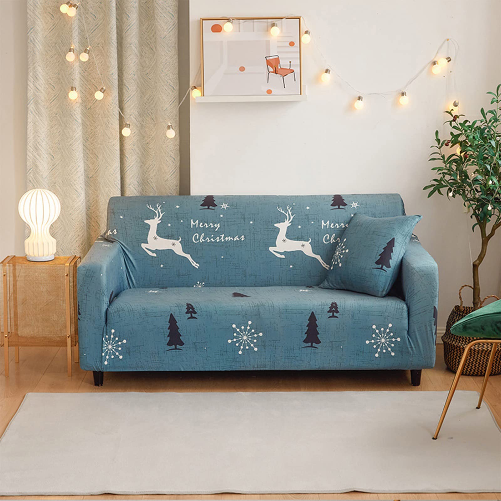 Amazon｜クリスマス ストレッチ ソファカバー For ホーム