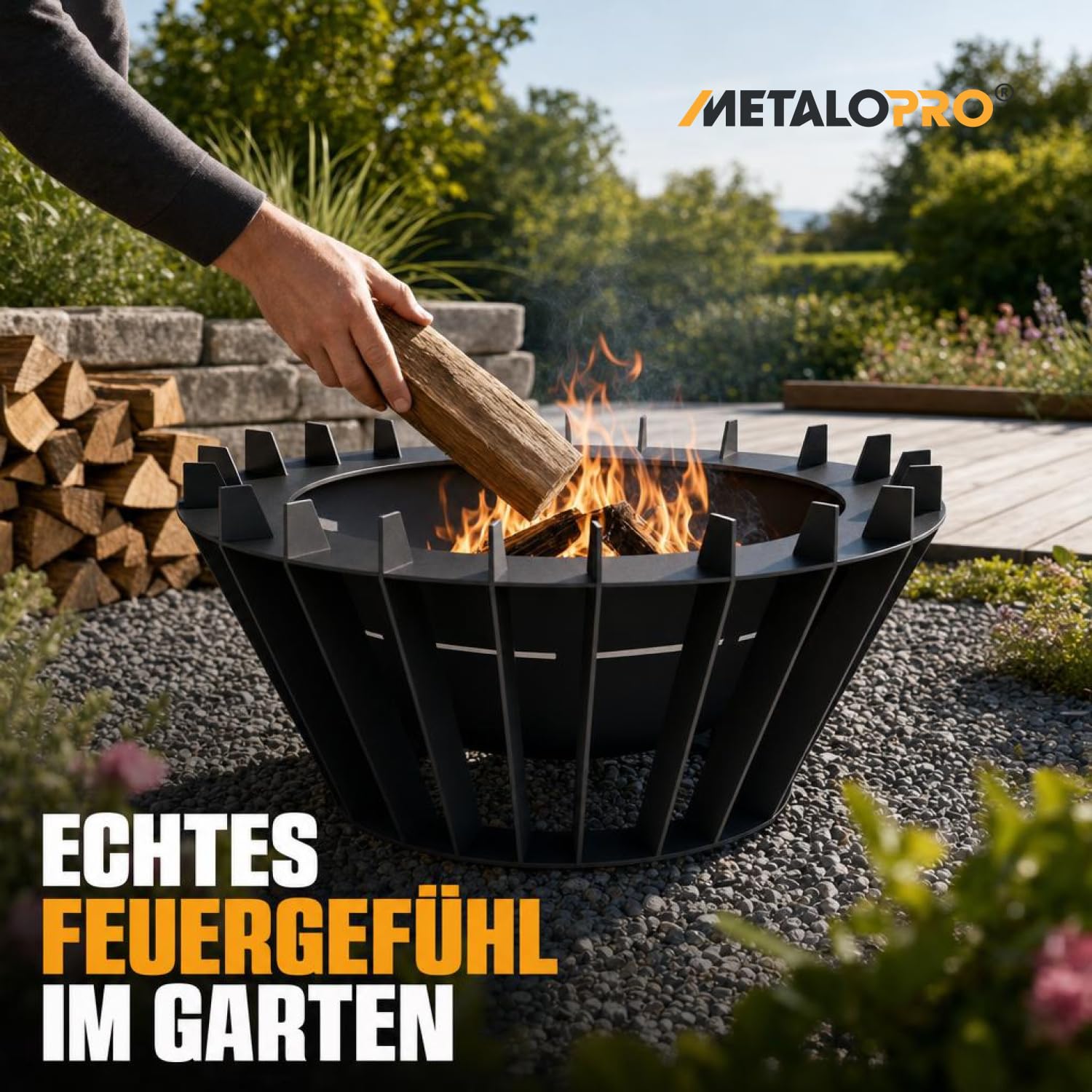 Brasero Big Steel en Acier - Feu de Jardin