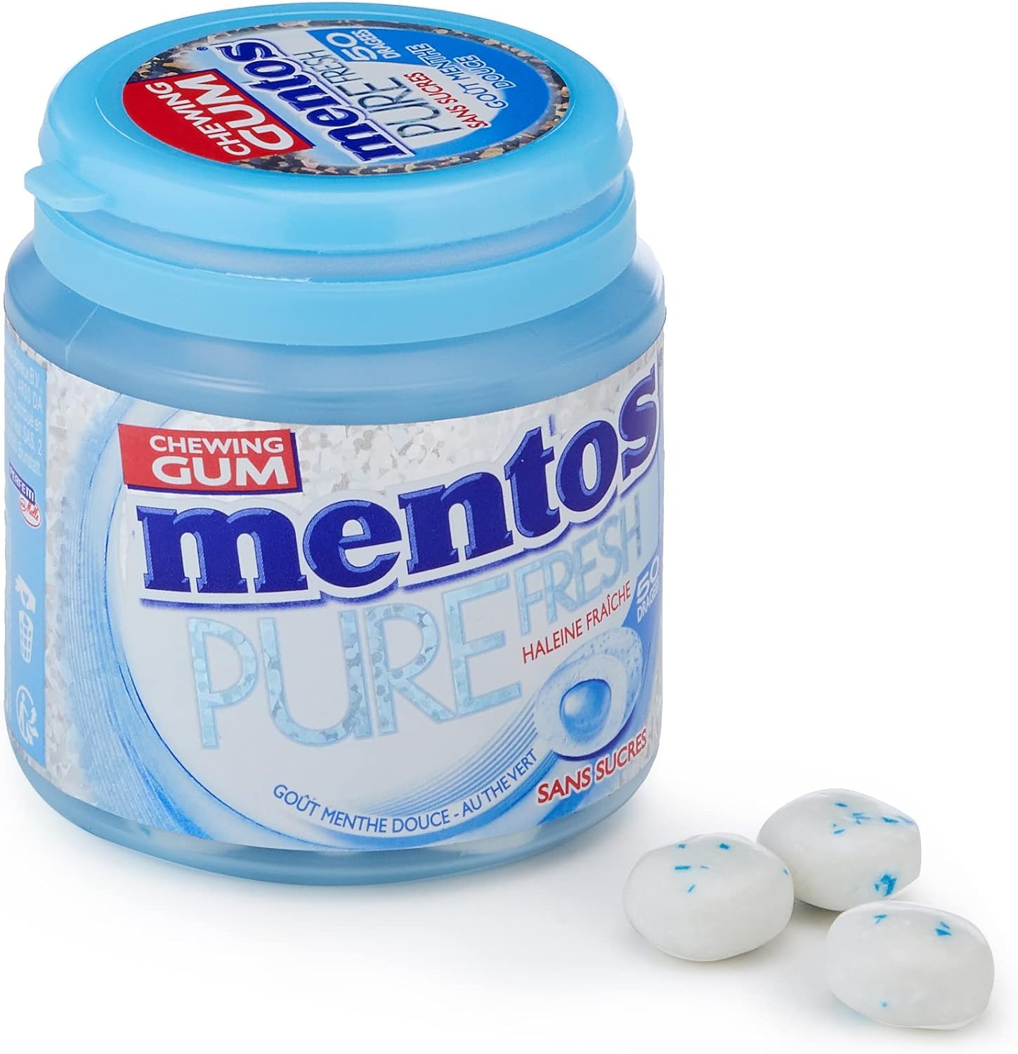 Mentos ChewingGum Mentos Pure Fresh Menthe Douce ChewingGum Sans