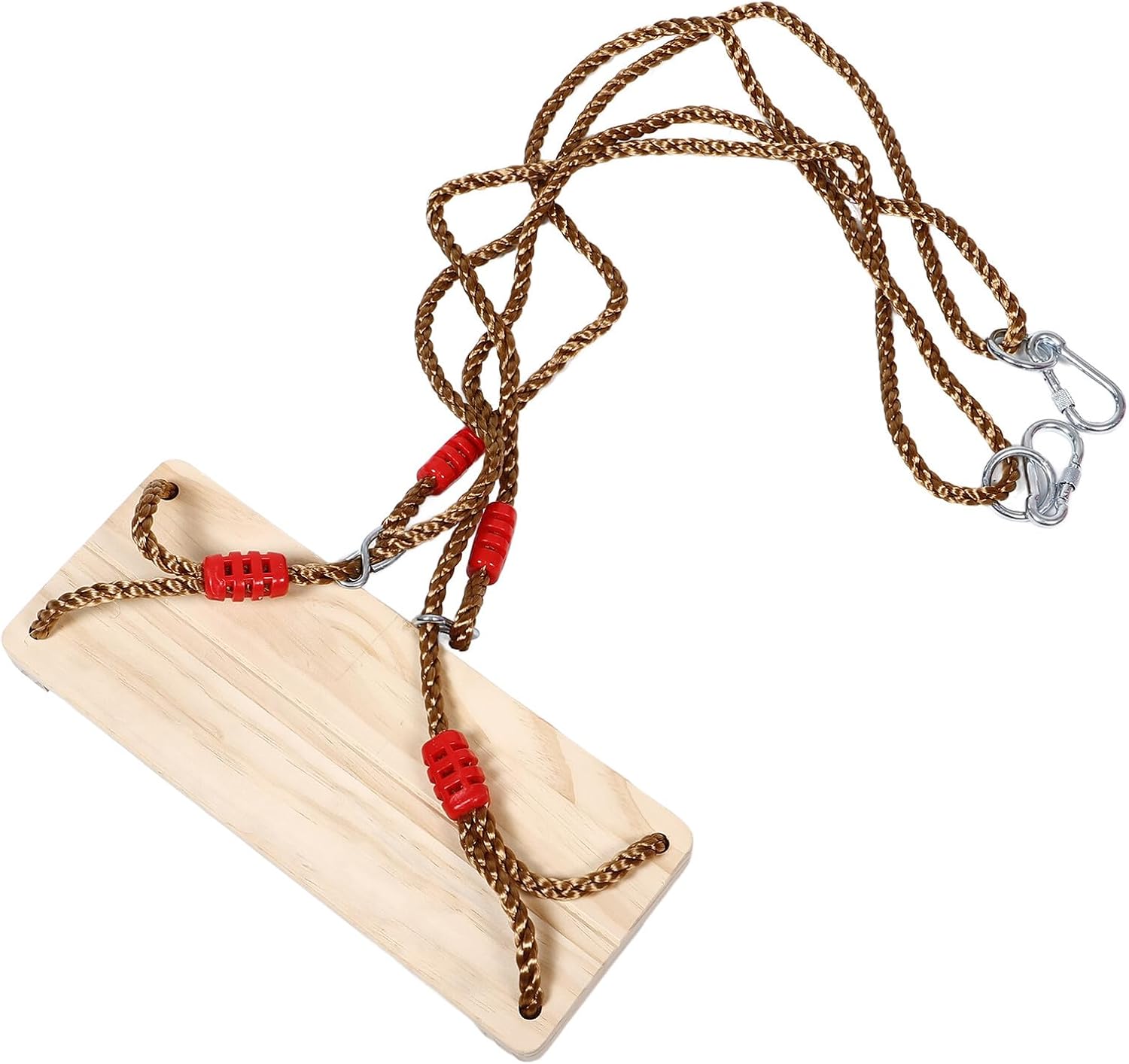 Wooden Swing Seat for Adults Small Flat Hanging Swing for Indoor and Outdoor Use