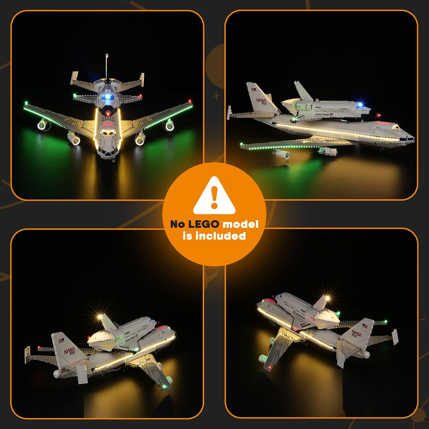 LIGHTAILING Light for Lego-10360 Shuttle Carrier Aircraft - Led Lighting Kit Compatible with Lego Building Blocks Model - NOT Included The Model Set