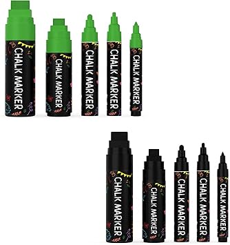 Chalkola Artist Bundle - 5 Green Variety + 5 Black Variety