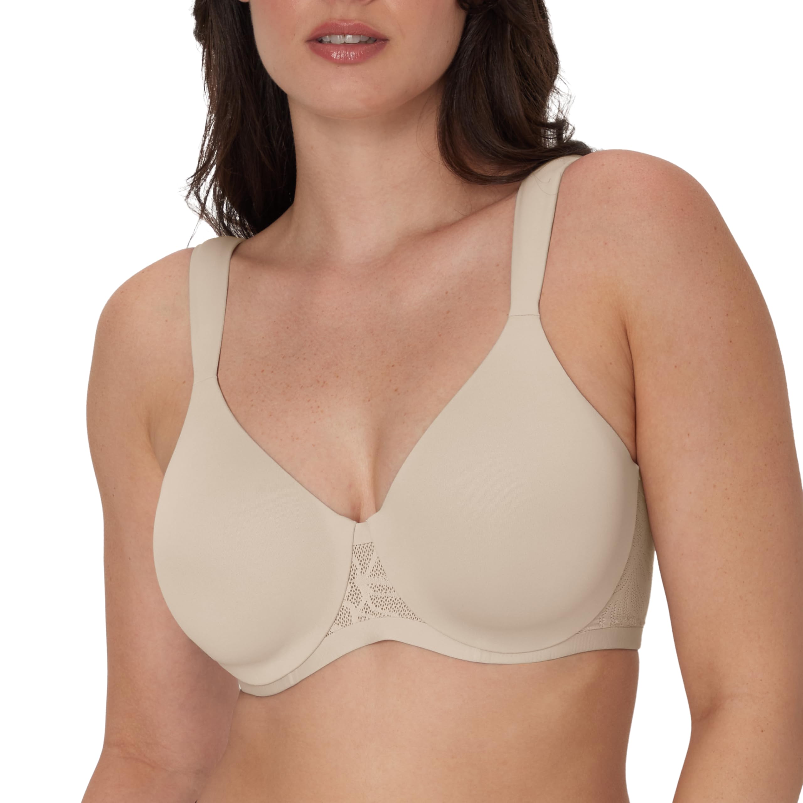 Bali Women's Underwire Lace Bra Coolest Smoothing T-Shirt Bra