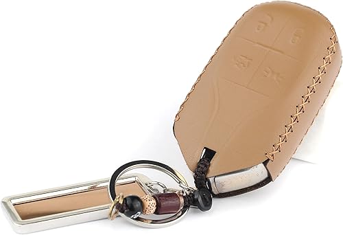 Miniatura 5 de Cadtealir Funda de piel italiana para llavero compatible con Maserati Ghibli, Levante, Quattroporte