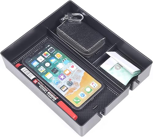 Miniatura 5 de PIUGILH Organizador de consola central de automóvil para Rivian R1T R1S 2022 2023 caja de reposabrazos de material ABS bandeja organizador de