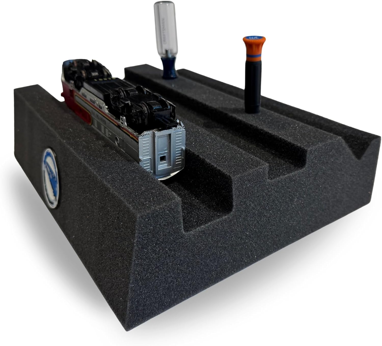 SCRR Original HO Handy Holder “PRO” - Premium Foam Cradle for locomotives & Cars, ensuring Easy Maintenance Access and Keep Rolling Stock Safe and Secure