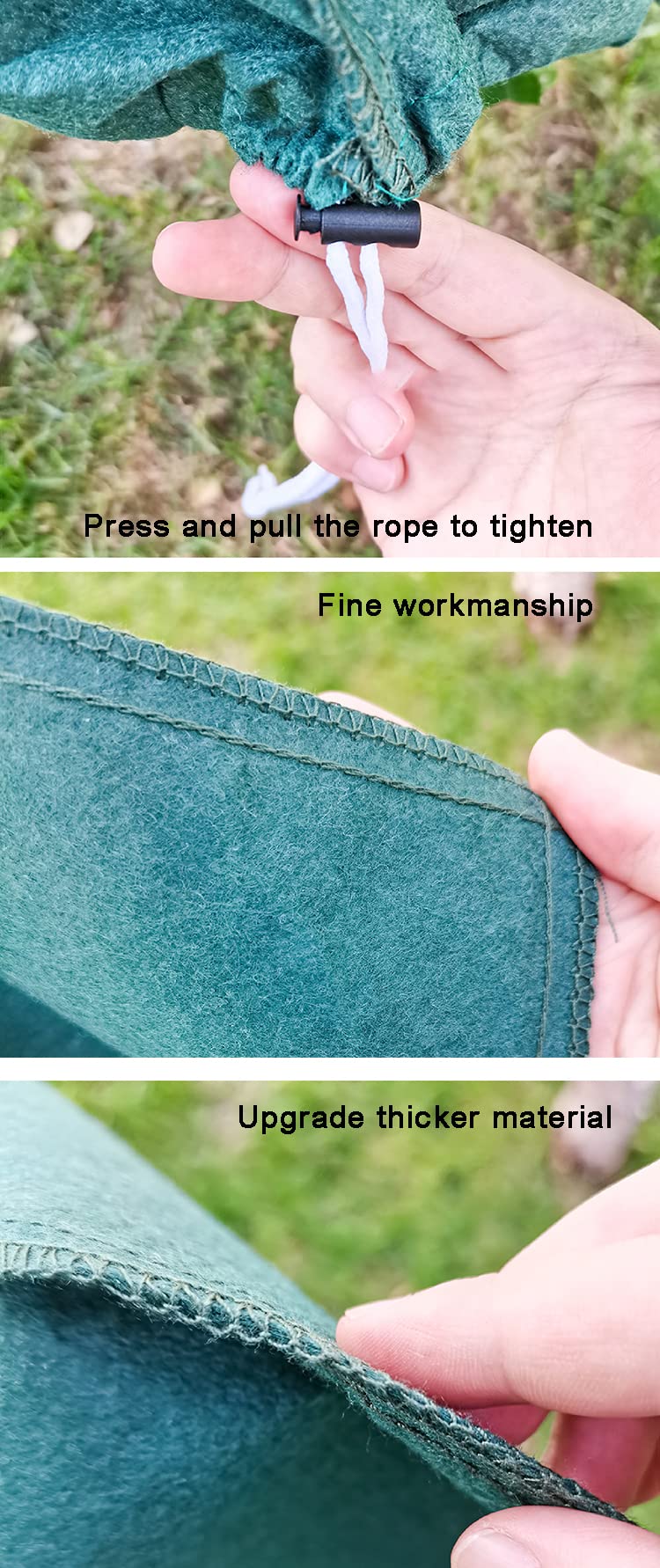 Winterschutz für Pflanzen Frostschutz Kübelpflanzensack Groß für Kübelpflanzen mit Zugband Winter Pflanzenschutzsack Pflanzenabdeckung Frostschutz Vlies(Size:2.5 * 2m)