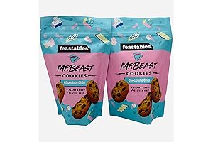 Beastables BeastBar, Chocolate Chip Cookie, 6oz (Pack of 2)