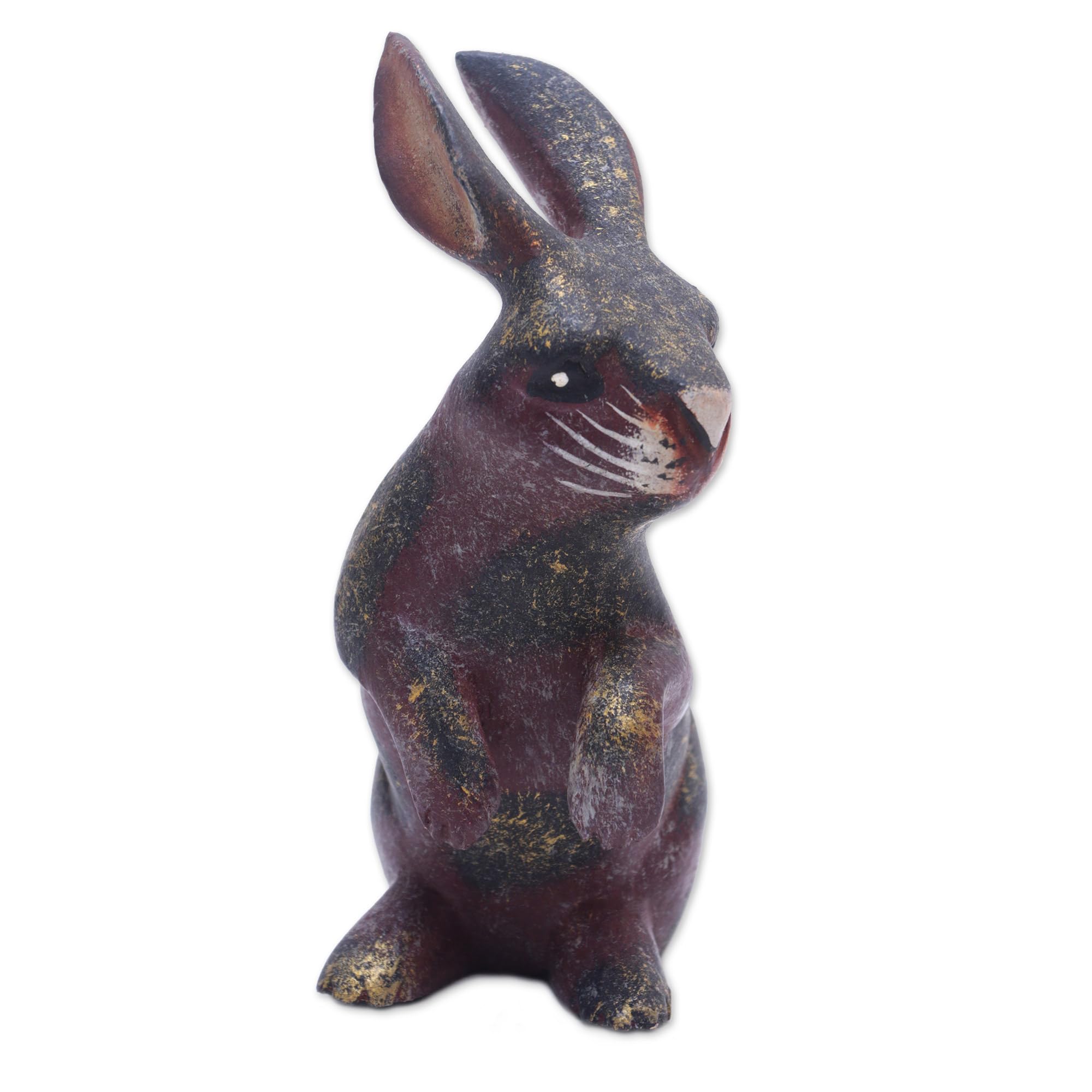Figurine de Lapin Curieux statuette en sculpture artisanale décoration d'intérieur
