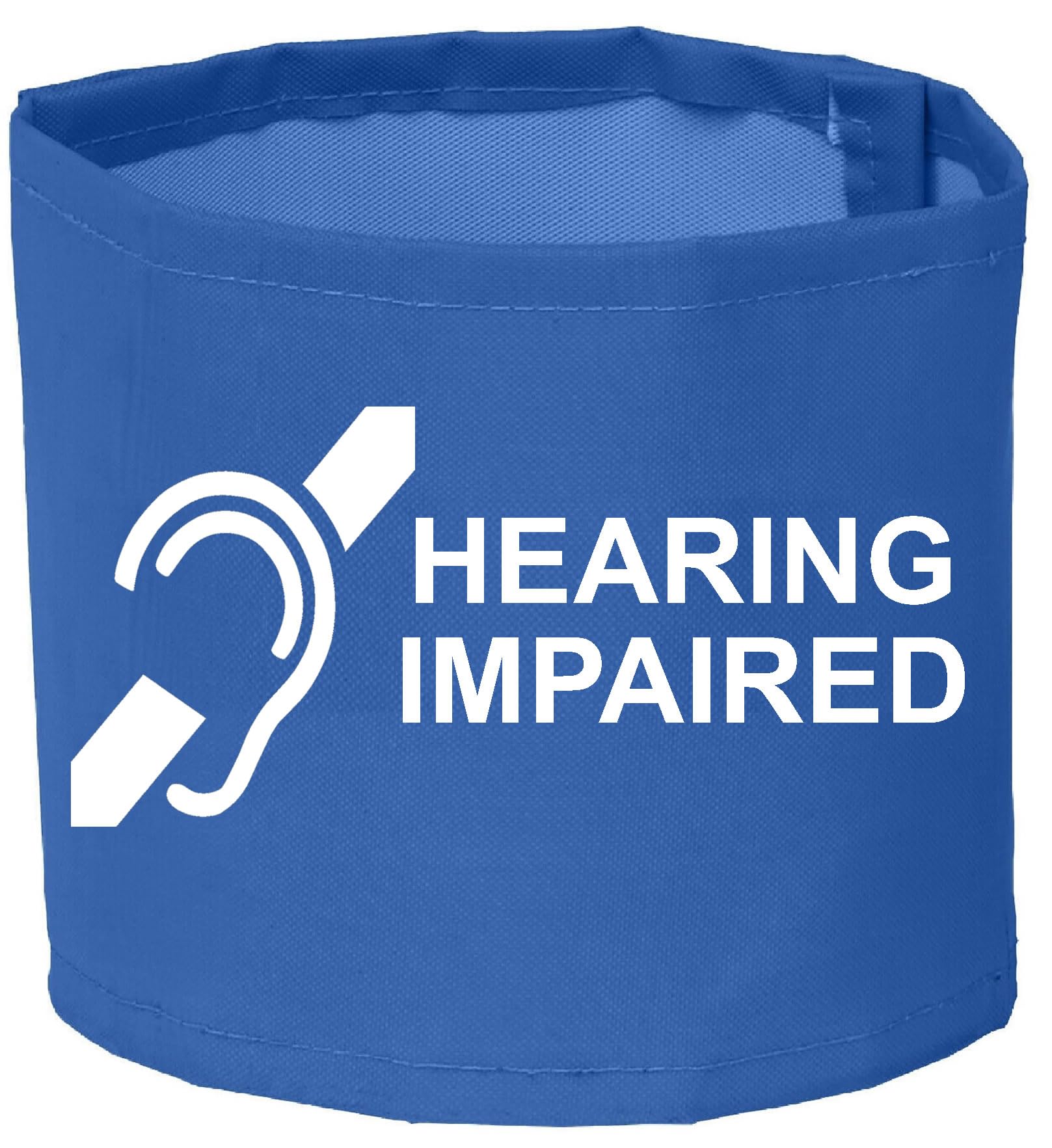 HEARING IMPAIRED Armband 5Colours 2 Lengths 18" x 4" and 22" x 4" (Blue, 22" x 4")