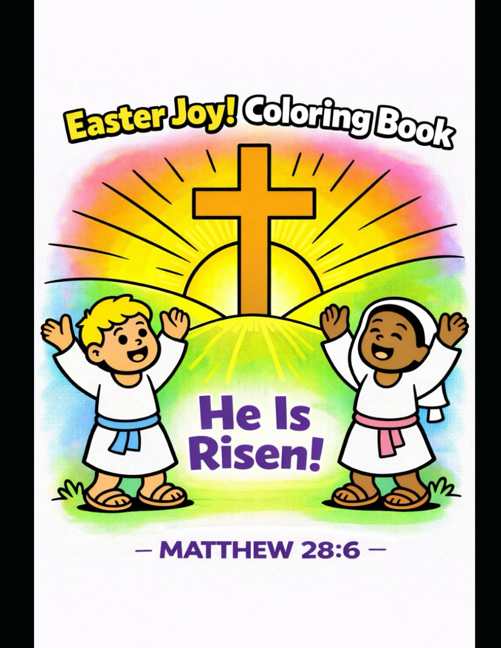Easter Joy Coloring Book: 30 Simple Designs for Kids and Families (Bold and Easy Coloring Collection)