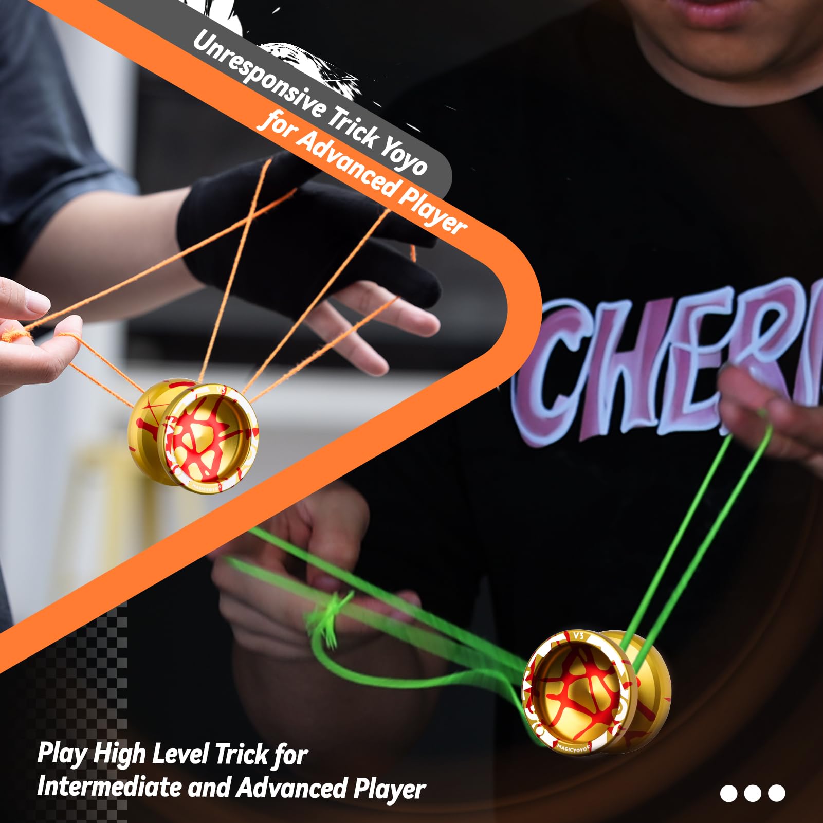 MAGICYOYO V3 Responsive Yoyo for Kids 8-12, Professional Yoyo for Adults Dual Purpose Trick Yo-yo with 12 Yo Yo Strings - Image 4
