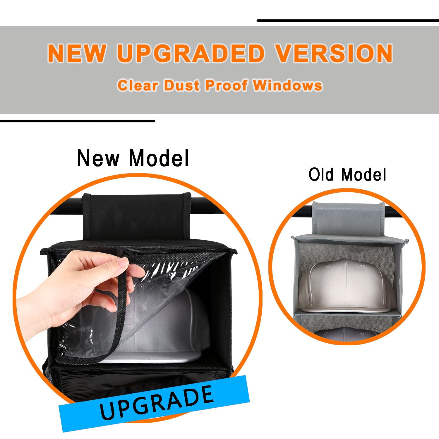 OUNONA 20 Stück Hutformer Transparent - PVC Kappenhalter Für Baseballcaps & Hüte