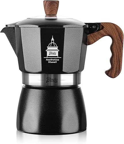 Miniatura 11 de Cafetera espresso para estufa, cafetera italiana para estufa de gas y eléctrica, olla pequeña para café italiano y cubano, 2 tazas de espresso,