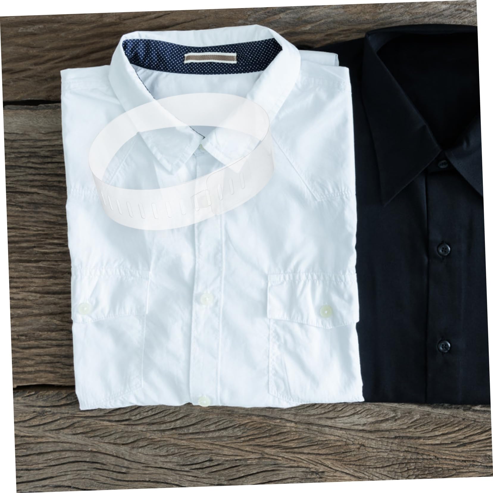 CALLARON 100 Piezas Collar de Pvc para Camisa Soporte de Cuello de Plástico para Camisas de Vestir Moldeador de Cuello Insertos de Plástico de Hombre