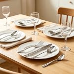 Silverware Set for 4, 20 Piece Stainless Steel Flatware, Mirror Polished Cutlery, Includes Dinner Knife, Fork, and Spoon (Silver)