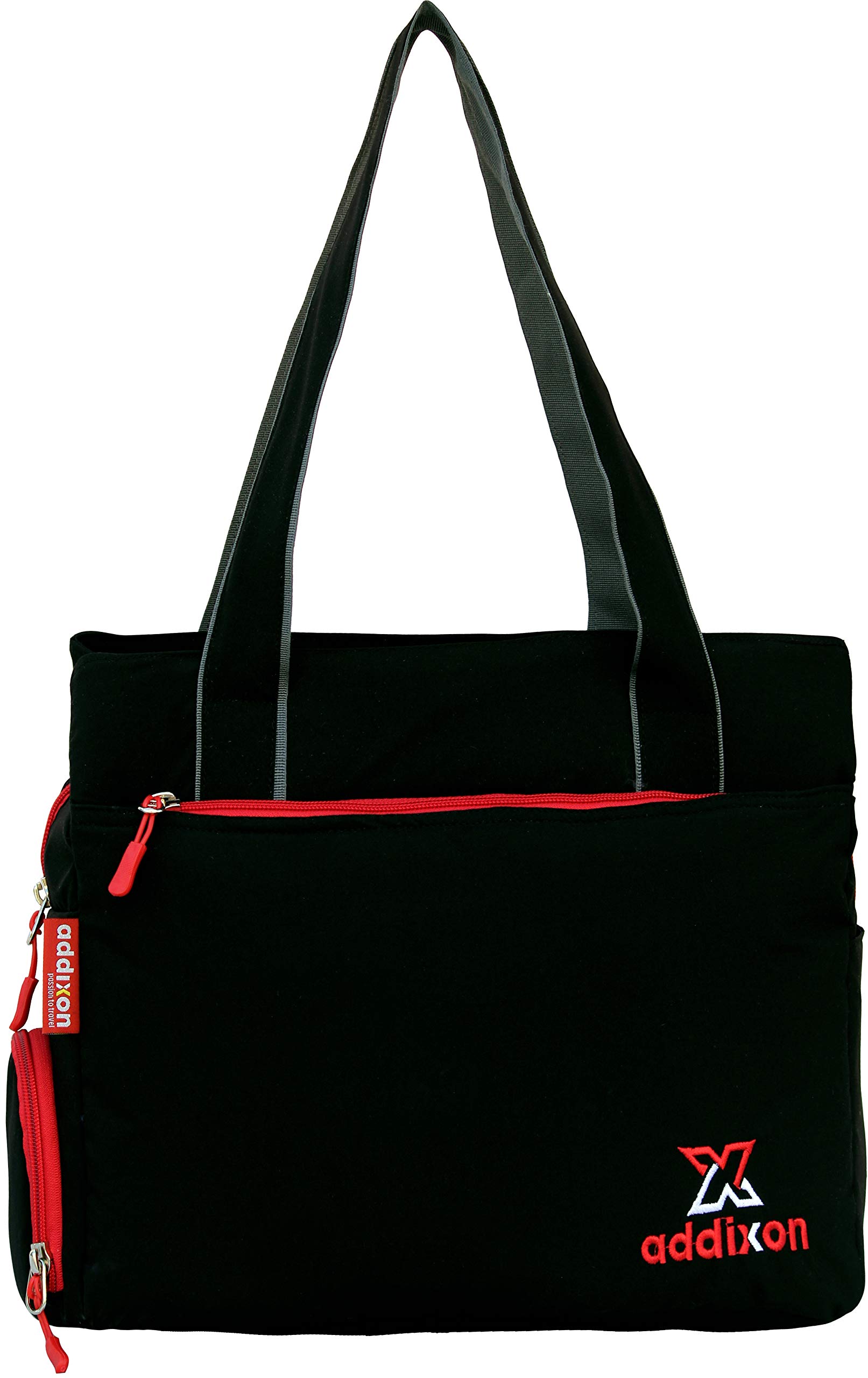 addixon Medium Shoulder Bag for Women, 12L Capacity, Shoulder Bags for Women, Branded and Stylish Made of Lightweight Polyester Handbags for Daily Use (Black Red) (B07YL87LSC) Amazon Price History, Amazon Price Tracker