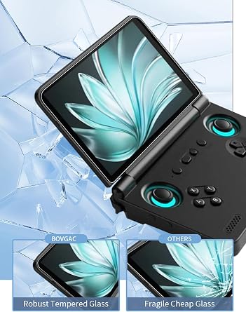 BOVUGAC Screen Protector Pocket Flip 2 5.5 inch Tempered Glass Film for Handheld Game Console Retroid Pocket Flip2 For Handheld Game Scratch Prevention Sensitivity Hardness 9 H