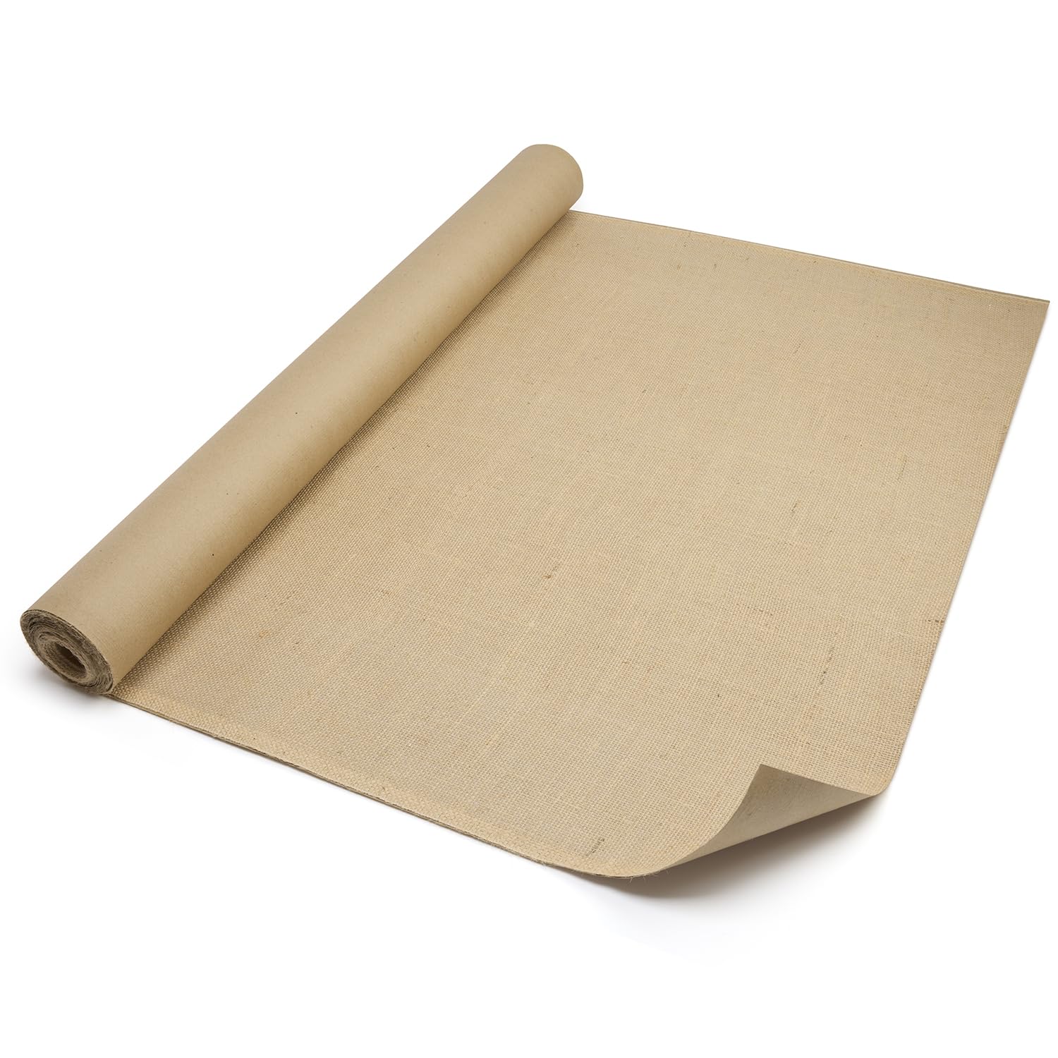 Springboard Paper Backed Hessian Fabric Roll - Hessian Roll for Classroom Displays, Crafts, Table Runners - Jute Burlap - 90 cm x 5 m, Natural