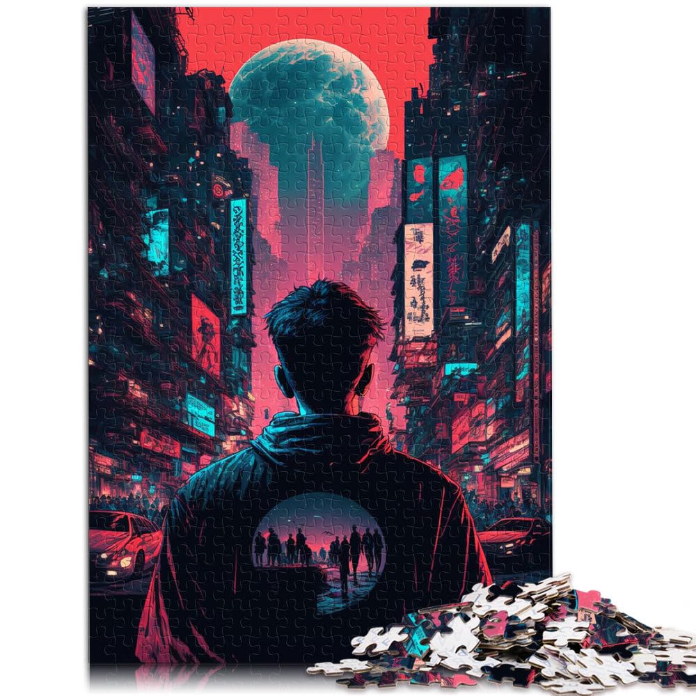 Adults 1000 Piece Jigsaw Puzzle City Art Difficult Hard Jigsaw is ideal as a gift for the whole family 19.7 in x29.5 in for teenager Age 14 Up โ image 1