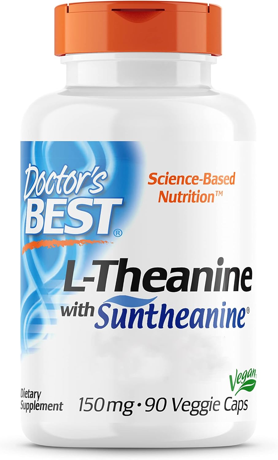 Doctor's Best, LTheanine with Suntheanine, 150 mg, 90 Vegan Capsules