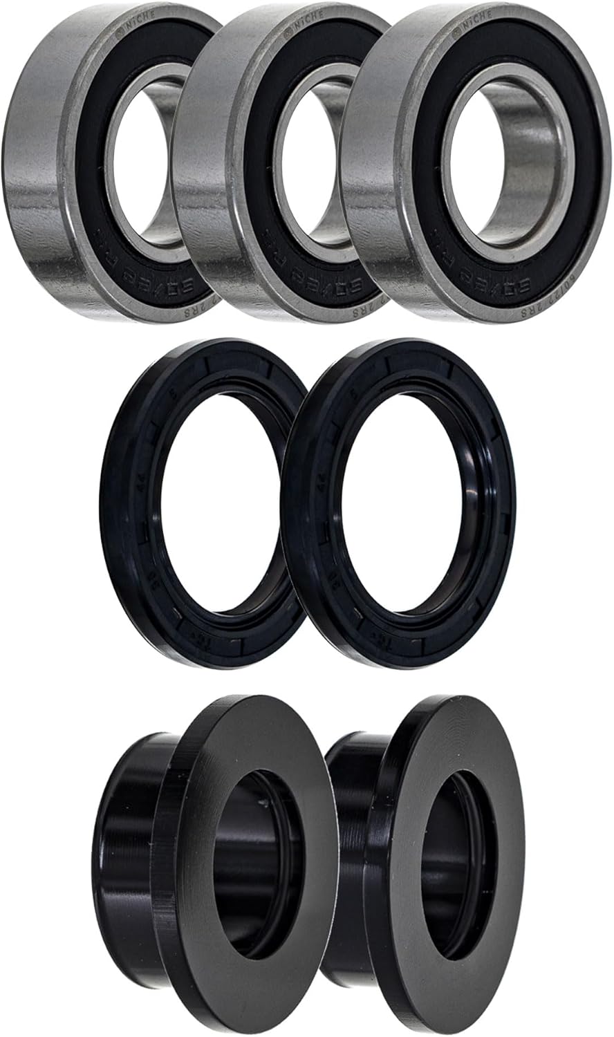 NICHE Wheel Bearing Spacer Seal Kit for Suzuki RM125 RM250 22-2RS 30-4403