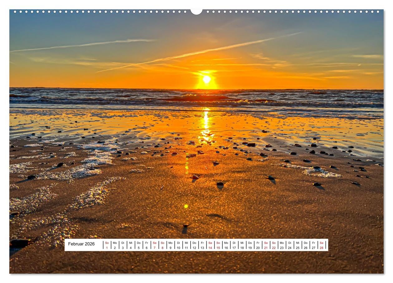 An Dänemarks Küsten (Wandkalender 2026 DIN A2 quer), CALVENDO Monatskalender: Dänemarks Küsten sind schön - dieser Kalender zeigt es (CALVENDO Orte)