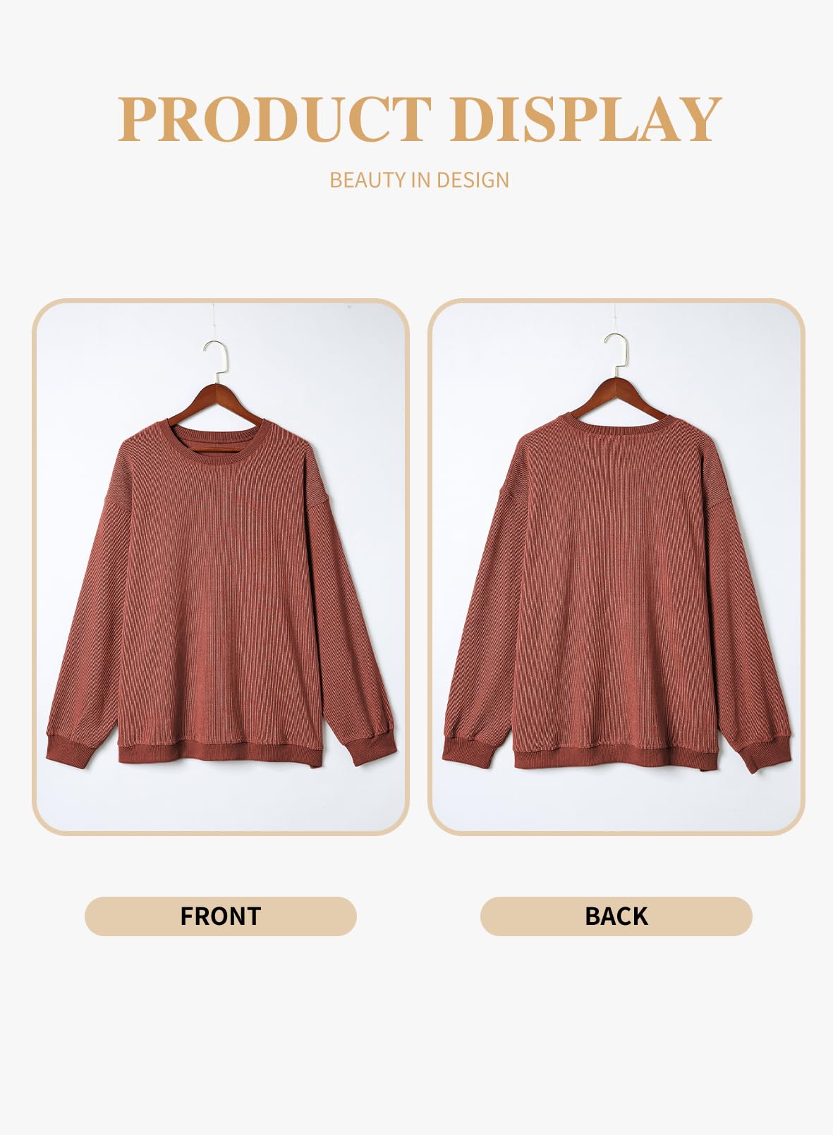 1XL Plus Size Sweatshirts Long Sleeve Crew Neck Casual Oversized Soft Pullover Tops Shirts(1X-5X)