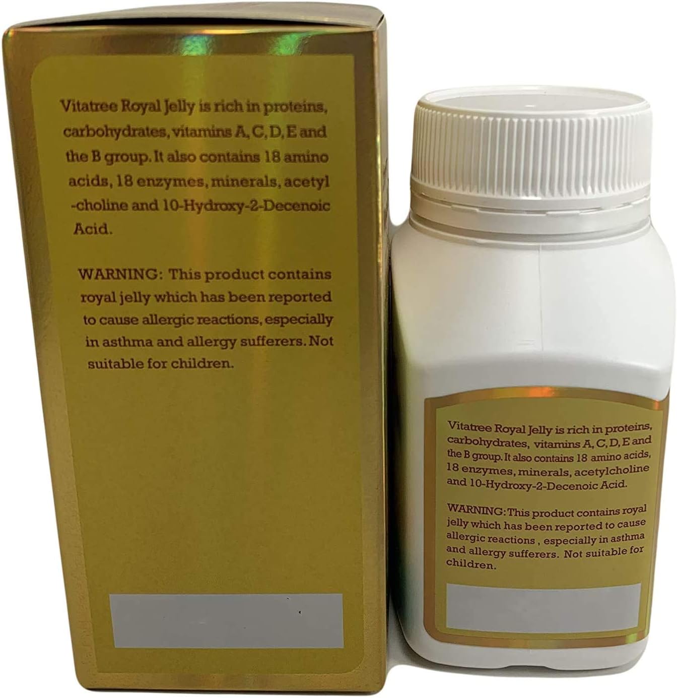 VitaTree Super Royal Jelly 1600mg 6% 10-HDA 100 Softgel Capsules Australian Made : Health & Household