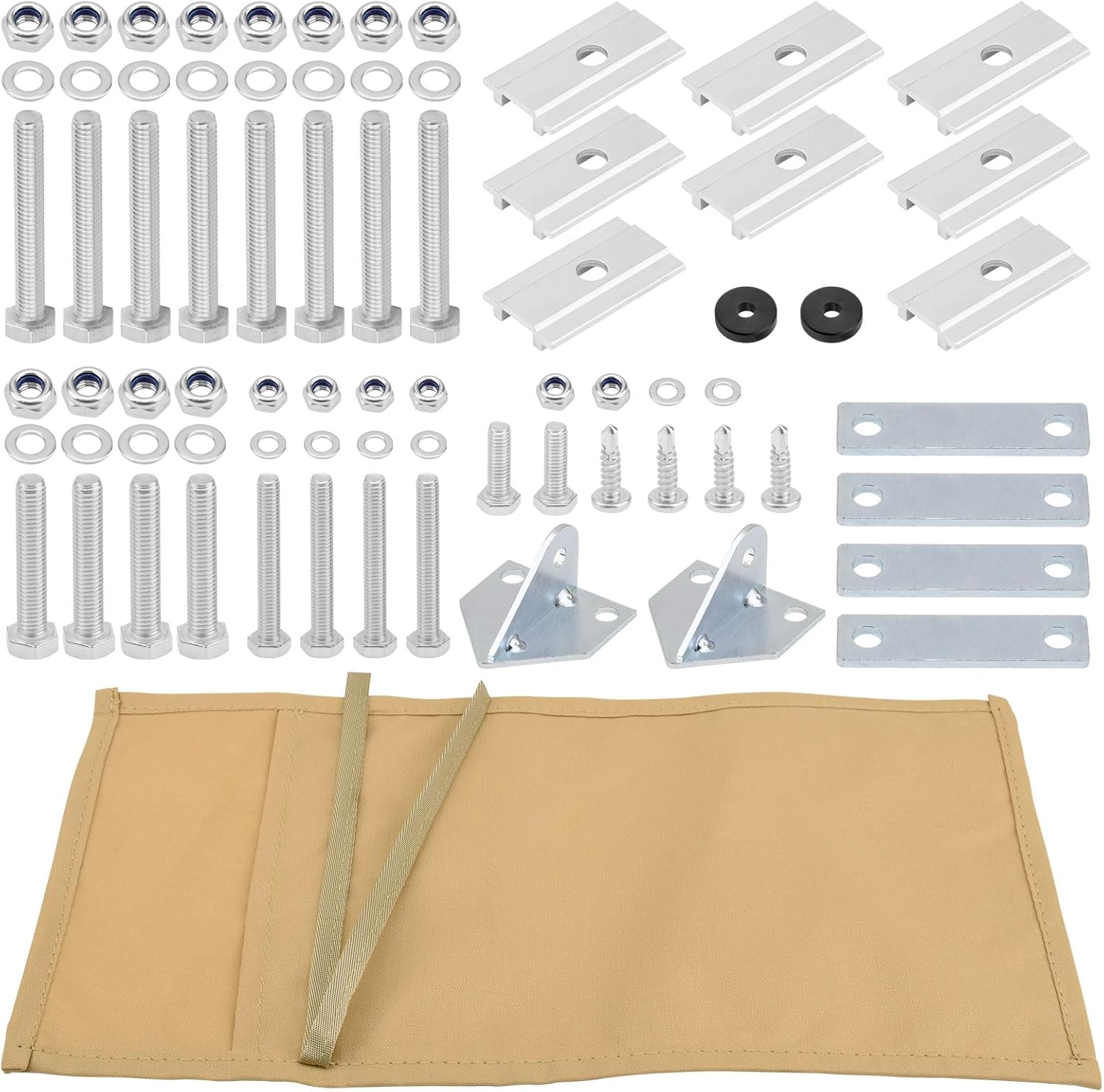 815118 Tent Mount Fit Kit Compatible with Smittybilt Tent Rails, Also for sm-ittybuilt Rack and O-Verlander Tent
