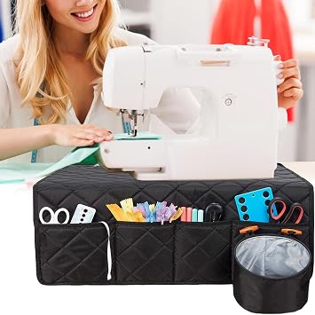 DYNWAVE Sewing Machine Pad for Table with Pockets for Storing Accessories, Water-Resistant Sewing