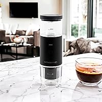 Vista 7 de Mini cafetera portátil de café expreso recargable por USB para espresso en polvo o cápsula