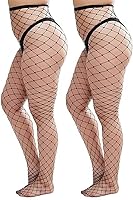 Vista 1 de Medias de red para mujer, color negro