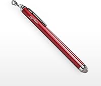 Vista 1 de BoxWave Lápiz capacitivo EverTouch compatible con iPad (2ª generación 2011), lápiz capacitivo con punta de fibra, color rojo carmesí