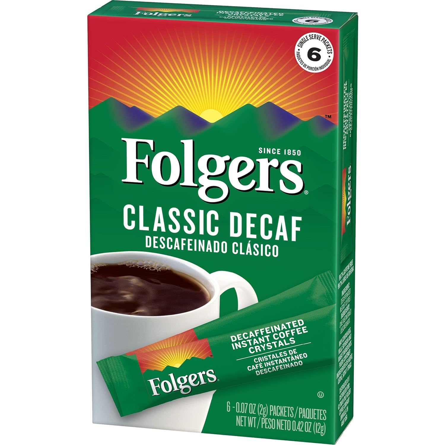 See full amazon price history chart for Folgers Classic Decaf Instant Coffee With Rich Flavour 2gm X 6 Folgers Classic Decaf Instant Coffee With Rich Flavour 2gm X 6 (B0D35VGLTP) Amazon Price History, Amazon Price Tracker