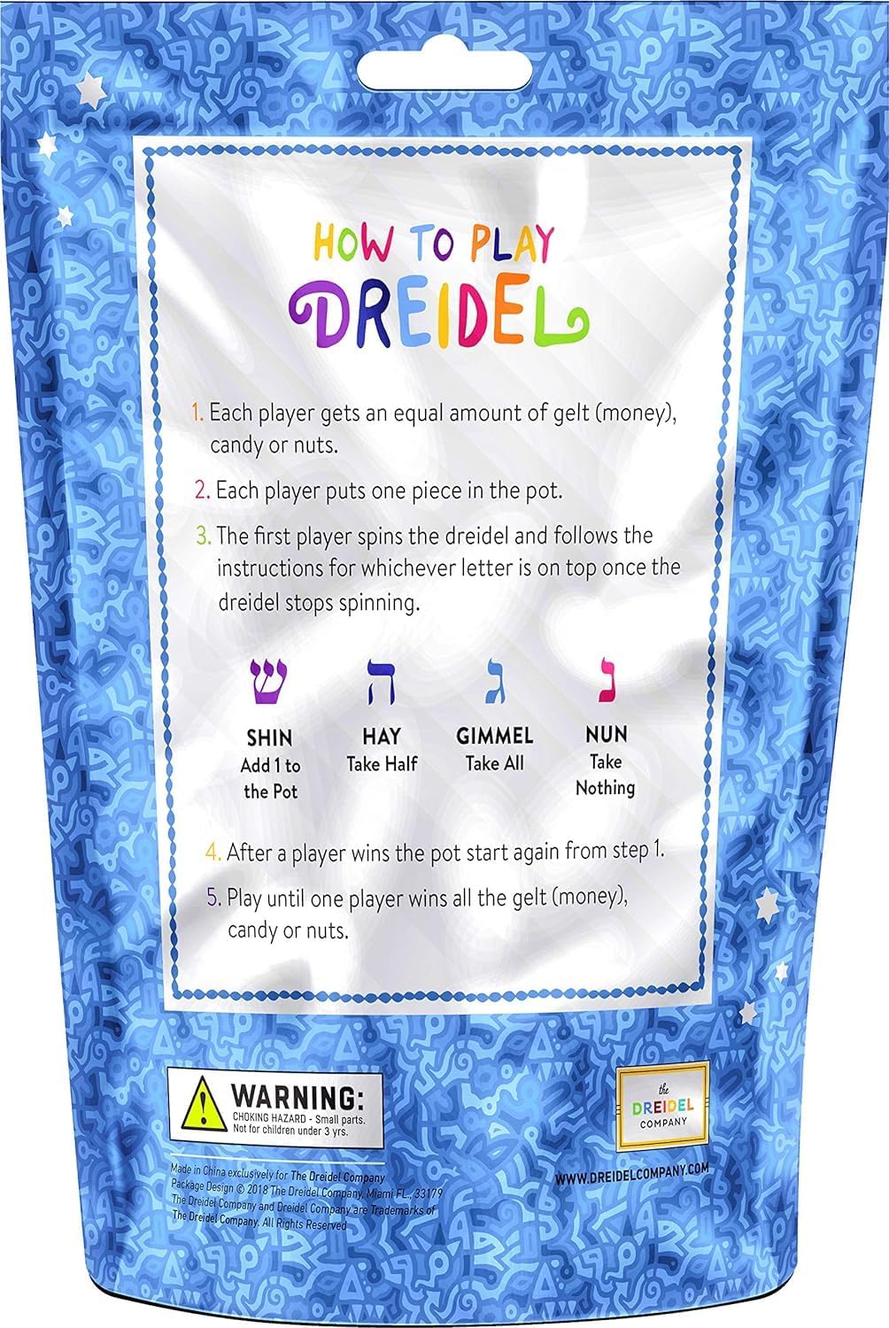 200-Pack Natural Wood Dreidels Hanukkah Draydel with English Transliteration & Instruction Cards (200-Pack)