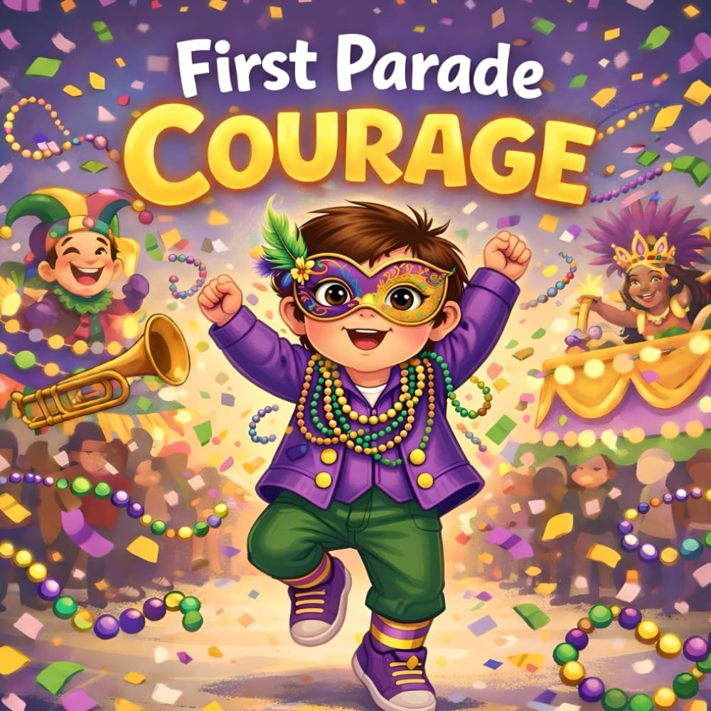 First Parade Courage : Shy Child Mardi Gras Experience Book fr kids Confidence Emotional Growth