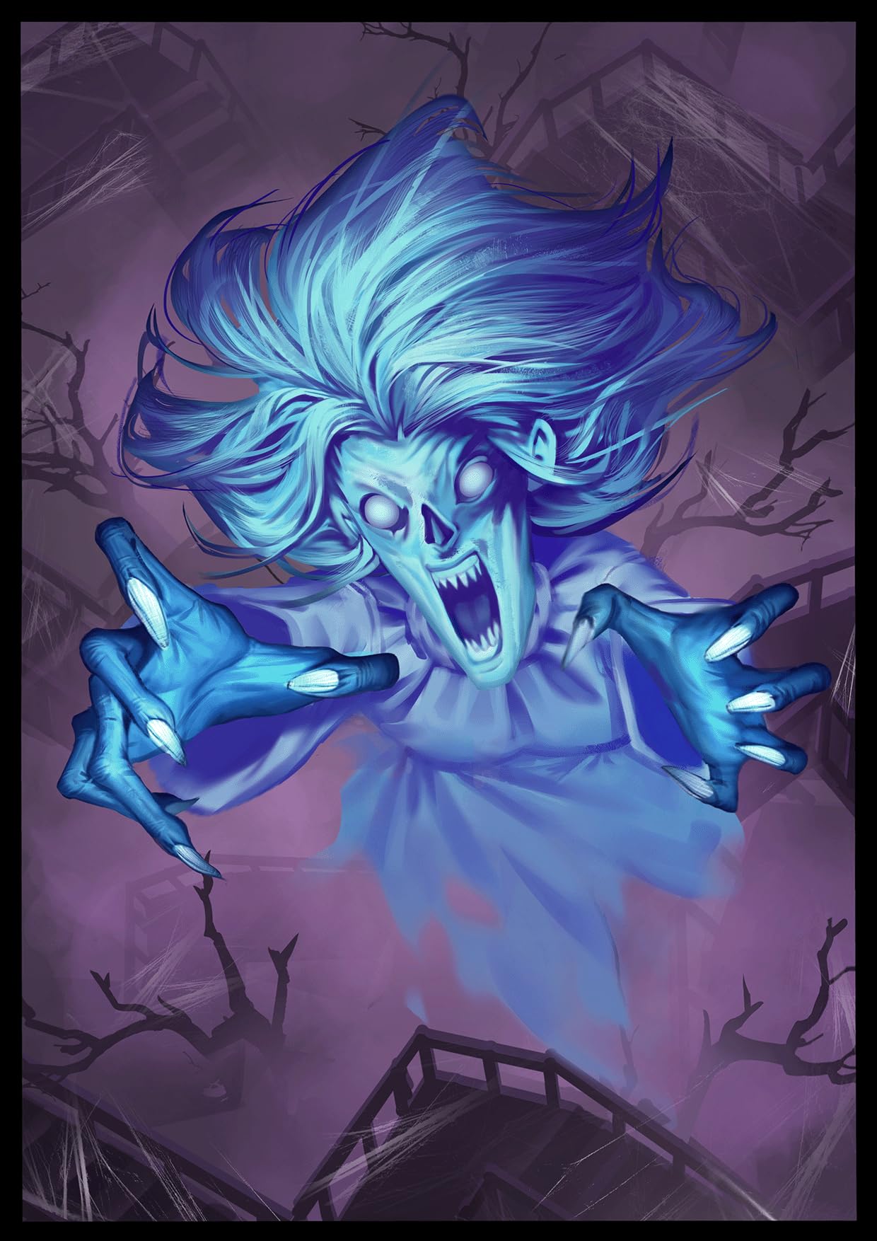 MTG 100K (Duskmourn Ghost) Card Sleeves Matte Art Card Sleeves Matte Back  and Clear Front 66x92mm : Amazon.de: Toys