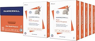 Hammermill Printer Paper, Fore Multipurpose 24 lb Copy Paper, 8.5 x 11 - 10 Ream (5,000 Sheets) - 96 Bright, Made in the USA, 103283C