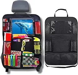 Suporte Organizador Porta Objetos Tablets iPad Trecos Carro Veicular Banco Traseiro-Vende Mais