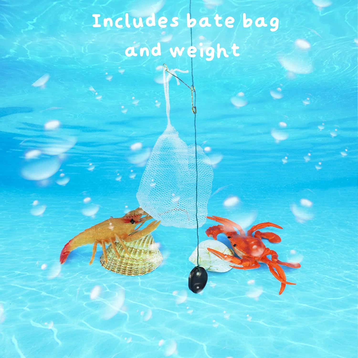 D.A.Y. Republic Crab Hand Line Reel with 11m of Rope Booms, Weight and