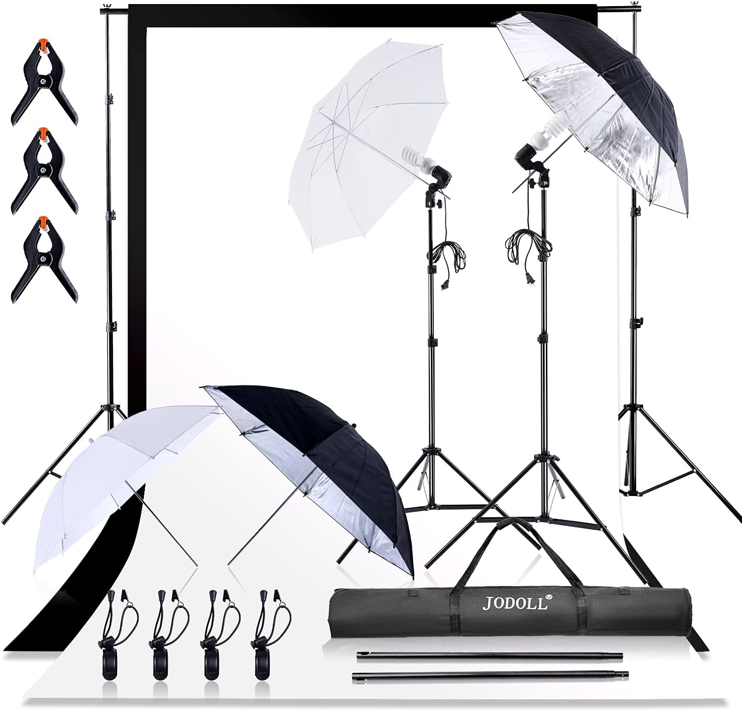Buy Jodoll Photography Umbrella Continuous Lighting Kit,Muslin Backdrop
